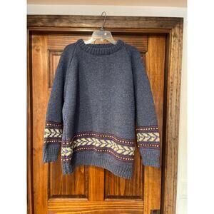 Vintage Winterhouses Newfoundland 100% Wool crewneck sweater XL